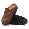 Birkenstock Boston Chunky Suede Leather - Dark Tea